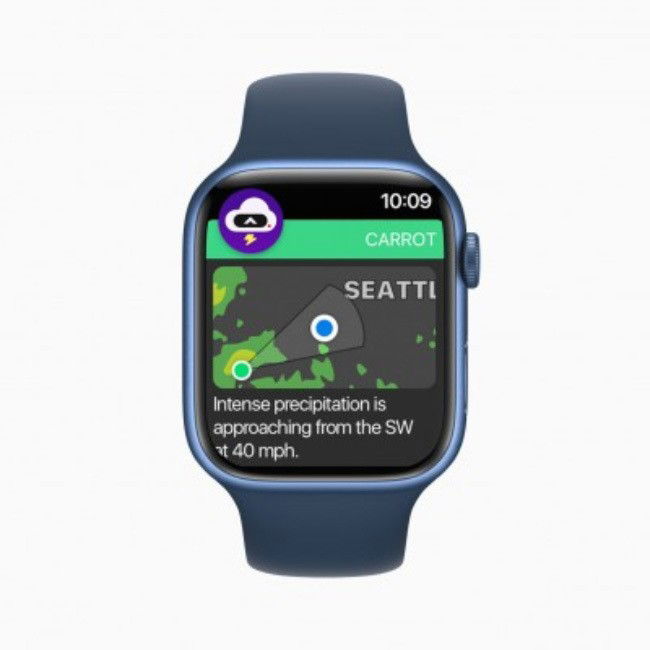 Carrot Weather app Apple Watch