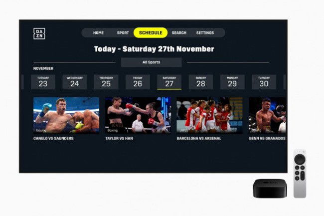 DAZN Apple App Store