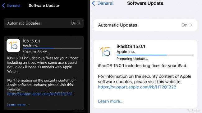Apple iOS 15.0.1