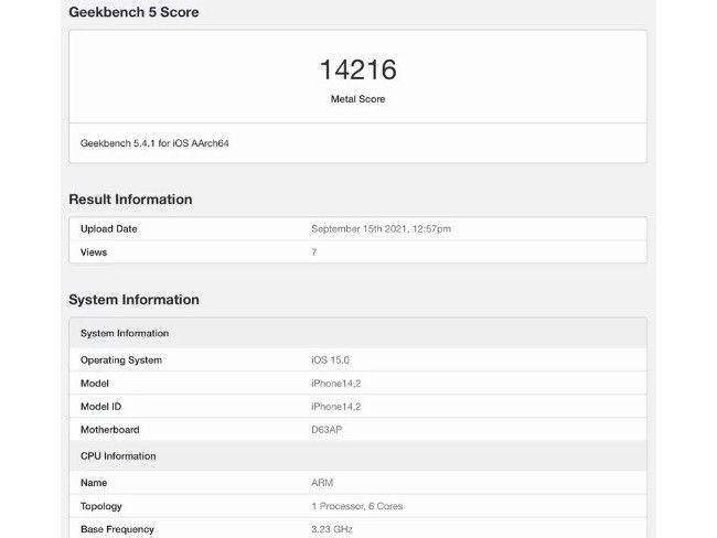 Apple iPhone 13 Pro A15 Bionic