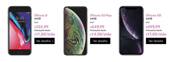 Apple iPhone smartphones NOS Portugal