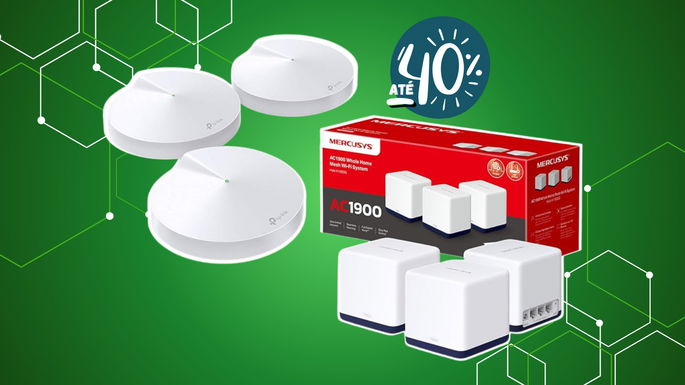 opções de Wi-Fi Mesh e routers
