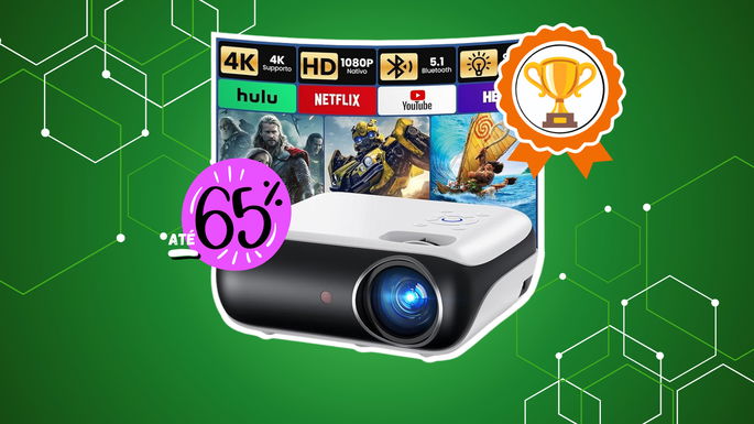 Mini Projetor 4K HAPPRUN 2025