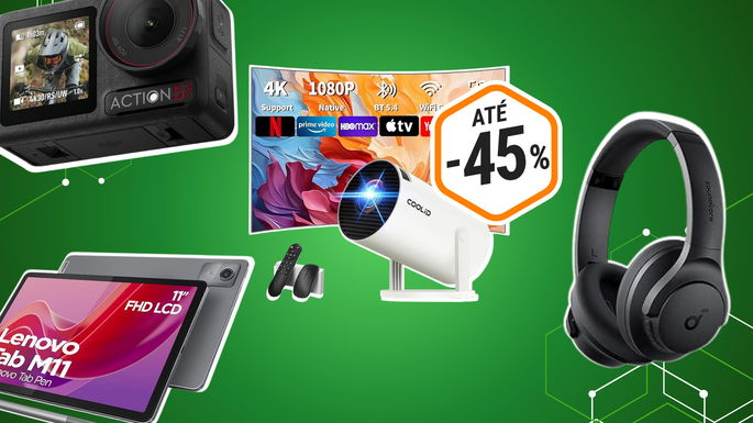 gadgets com desconto ate 45%