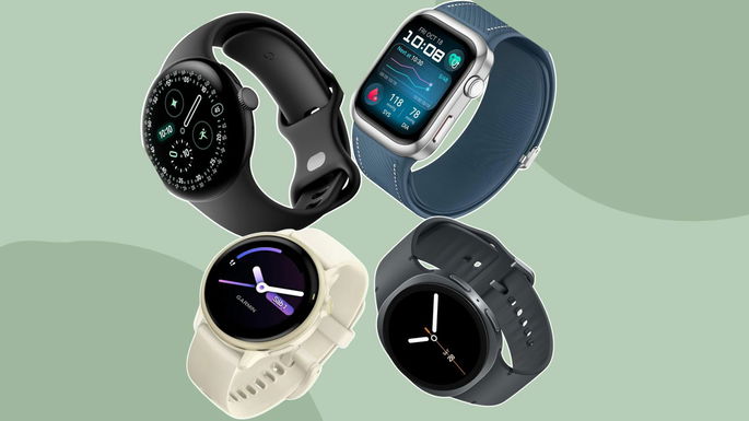 imagens de vários smartwatches