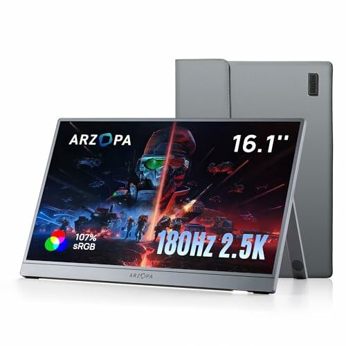 ARZOPA Moniteur Portable 16,1" 2,5K 180 Hz