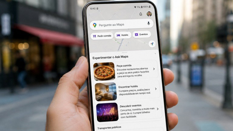 Atualização do Google Maps permitirá pedir comida, reservar hotéis e comprar bilhetes