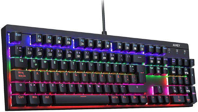 Teclado gaming mecânico RGB Aukey