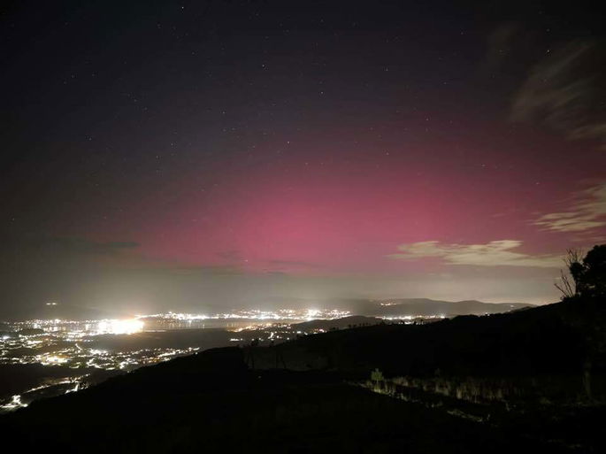Aurora boreal Viana do Castelo