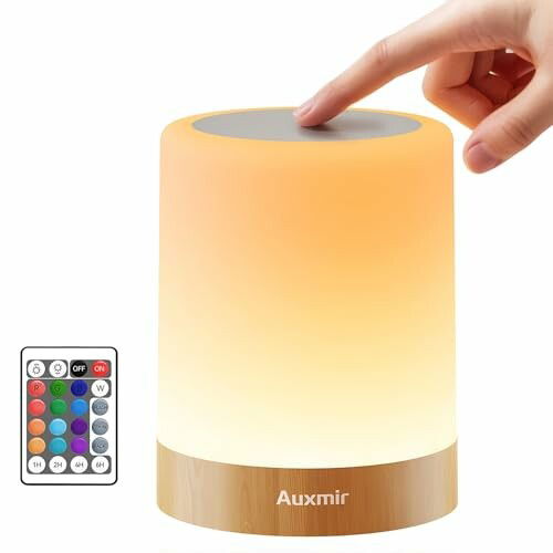 Auxmir Lámpara de Mesita de Noite 3000 mAh