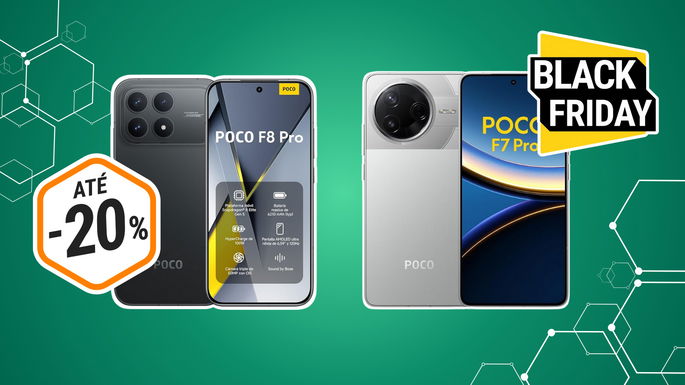 XIAOMI POCO F7 Pro e POCO F8 Pro com descontos até 20%