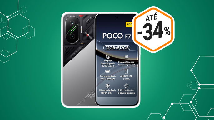 XIAOMI POCO F7 com desconto de 34%