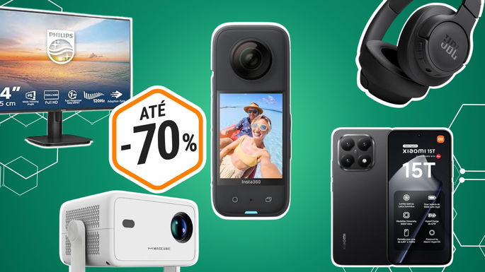 Gadgtes tech com desconto até 70%