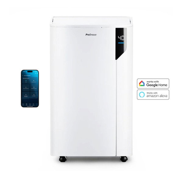 Desumidificador Premium de 20 L com Modo de Lavandaria de Um Clique e Controlo Inteligente por App Pro Breeze