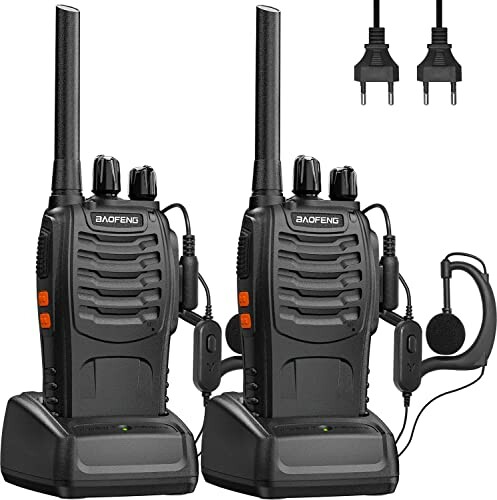 Baofeng Walkie-talkies PMR446, 16 canais, 2 unidades