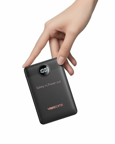 Bateria Externa 10000 mAh Carregamento R&aacute;pido
