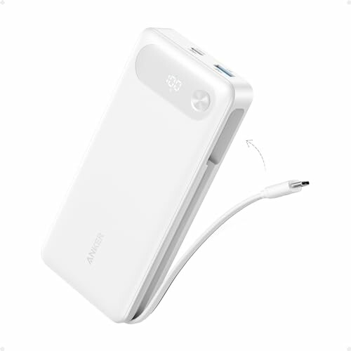 Bateria portátil Anker 20 000 mAh 87 W com cabo USB-C integrado