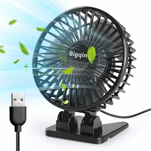Bigqin Mini Ventilador USB 3 Velocidades