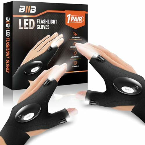 BIIB Guantes LED Luminosos