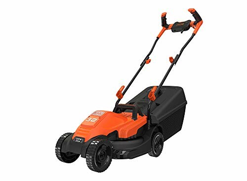 BLACK+DECKER Corta-relvas elétrico de 1200 W, largura de corte 32 cm, aderência adesiva tipo bicicle