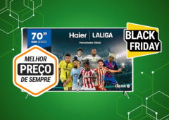Black Friday 2025: Esta Smart TV Haier 4K de 70" está por menos de 450 € na Amazon!