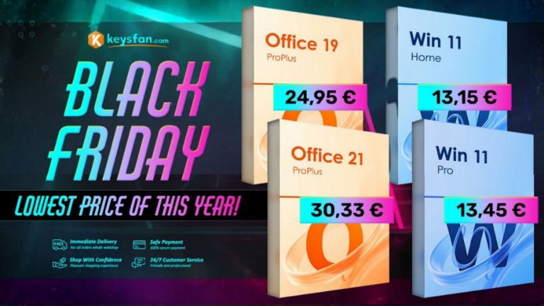 Black Friday antecipada da Keysfan: descontos até 80% no Microsoft Office 2021 e no Windows 11