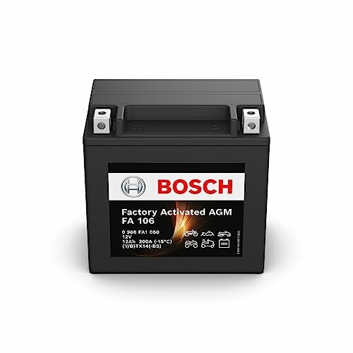 Bosch FA106 - Bateria para motocicletas AGM - 12 V 200A 12 Ah