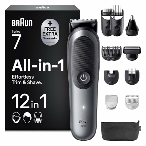 Braun Aparador Tudo em Um Series 7 AIO7545, cinzento