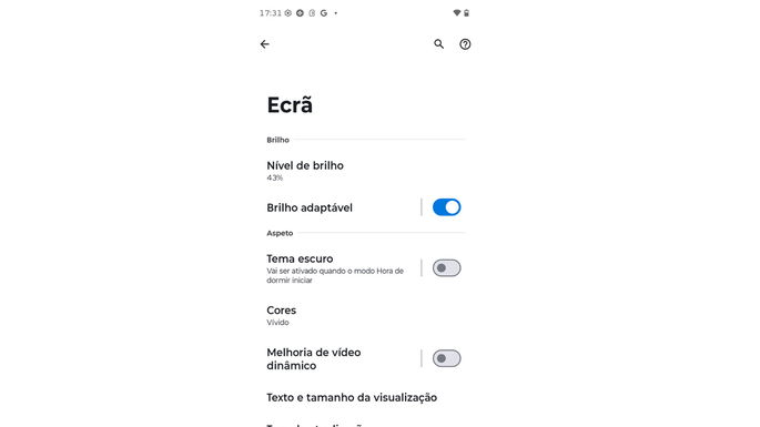 Brilho adapt&aacute;vel