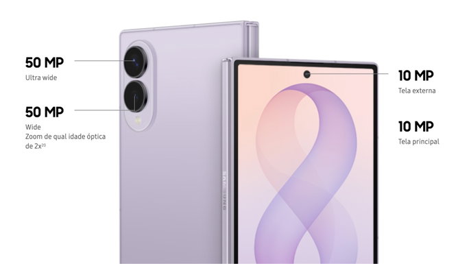 C&acirc;maras Galaxy Z Fold8