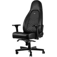 Cadeira Gaming NOBLECHAIRS Icon PU (At&eacute; 150 kg - Elevador a G&aacute;s Classe 4 - Preto)