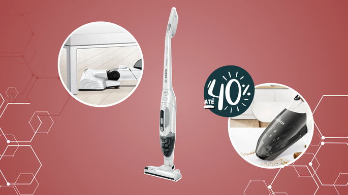 Aspirador Vertical Bosch 16 V com desconto até 40%