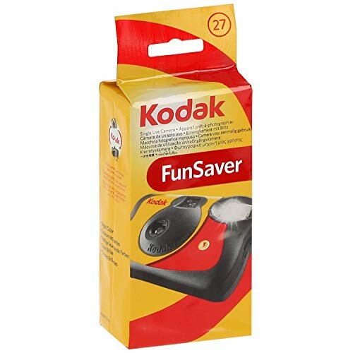C&acirc;mara descart&aacute;vel Kodak FunSaver Flash, 27 exposi&ccedil;&otilde;es, 35 mm, preta