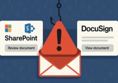 Campanha de phishing imita SharePoint e DocuSign e engana milhares de utilizadores