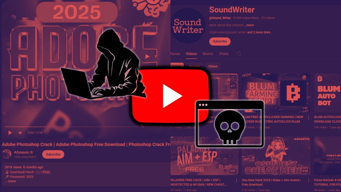 YouTube é usado para espalhar malware: como criminosos estão a enganar milhares de utilizadores