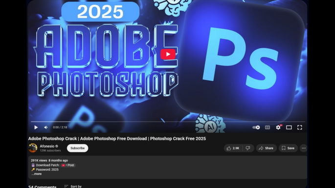 campanha malware YouTube