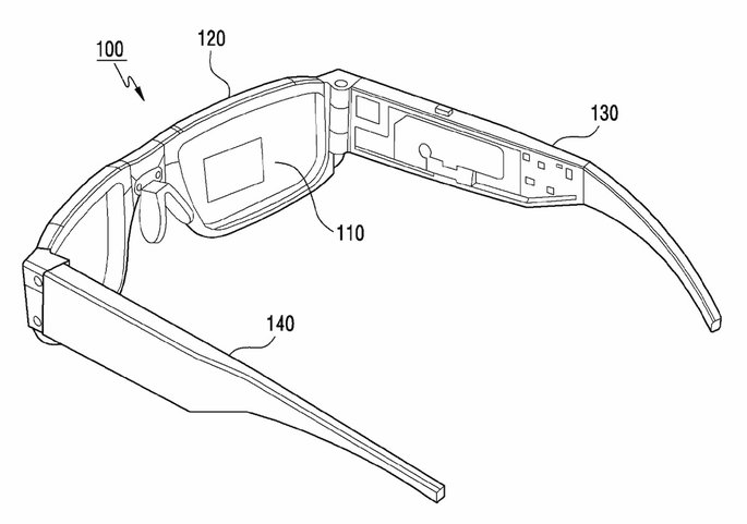 samsung óculos inteligentes smart glasses conceito patente