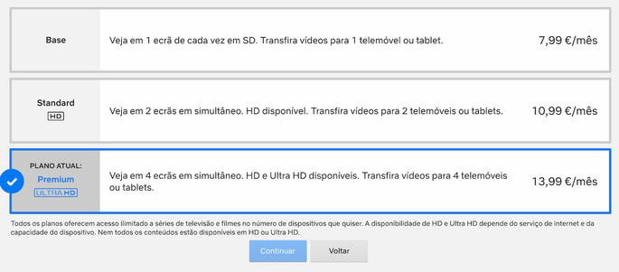 netflix portugal planos