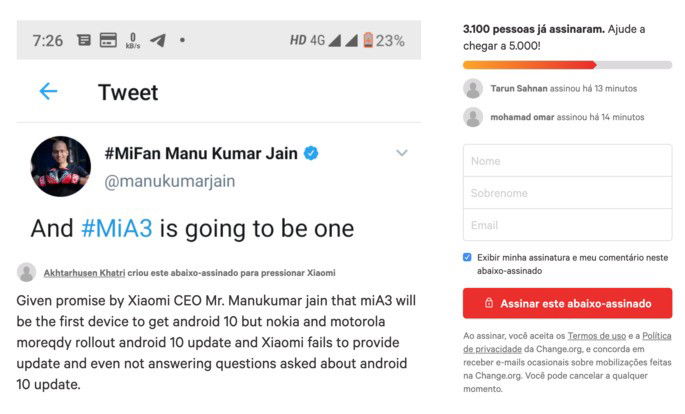 Xiaomi Mi A3 Android 10