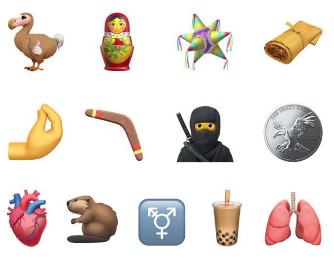 Novos emojis do iOS 14