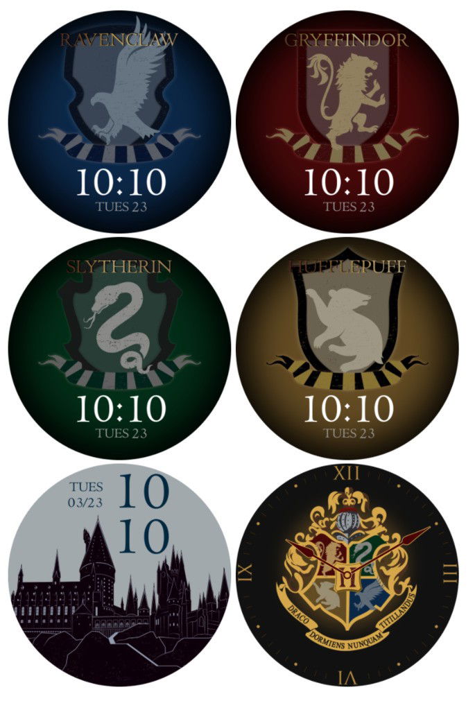 Watchfaces exclusivas da versão de Harry Potter do OnePlus Watch. Crédio: Oxygen