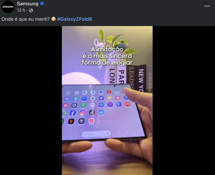 Publica&ccedil;&atilde;o da Samsung Portugal