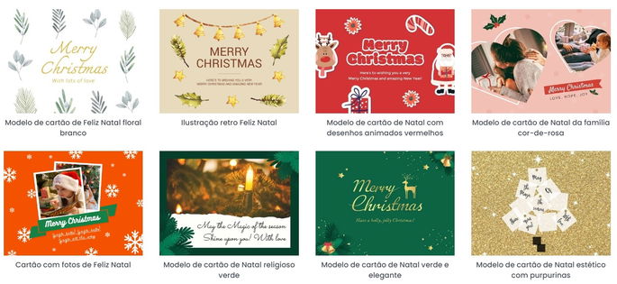 Cart&atilde;o de natal Fotor