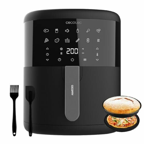Cecotec Frigideira de ar sem óleo de 6 l Air Fryer com acessórios Cecofry Bombastik 6000 Full