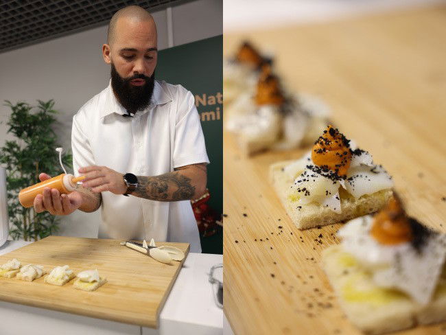 chef Fábio Gomes com os Smart Gadgets da Xiaomi