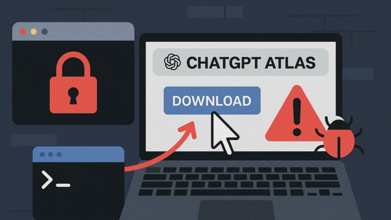 Cibercriminosos criam falso ChatGPT Atlas que rouba todas as passwords do navegador