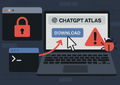 Cibercriminosos criam falso ChatGPT Atlas que rouba todas as passwords do navegador