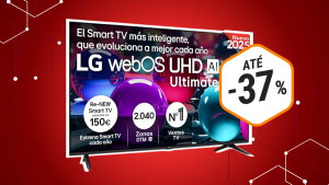 Cinema em casa: LG 55’’ 4K UHD com IA agora com desconto 37% na Amazon!