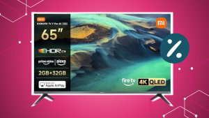 Cinema, jogos e tudo mais: A Xiaomi TV F Pro 65" QLED está com desconto brutal na Amazon!