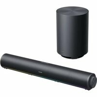 Colunas Xiaomi PC compactas com liga&ccedil;&atilde;o por cabo e design preto